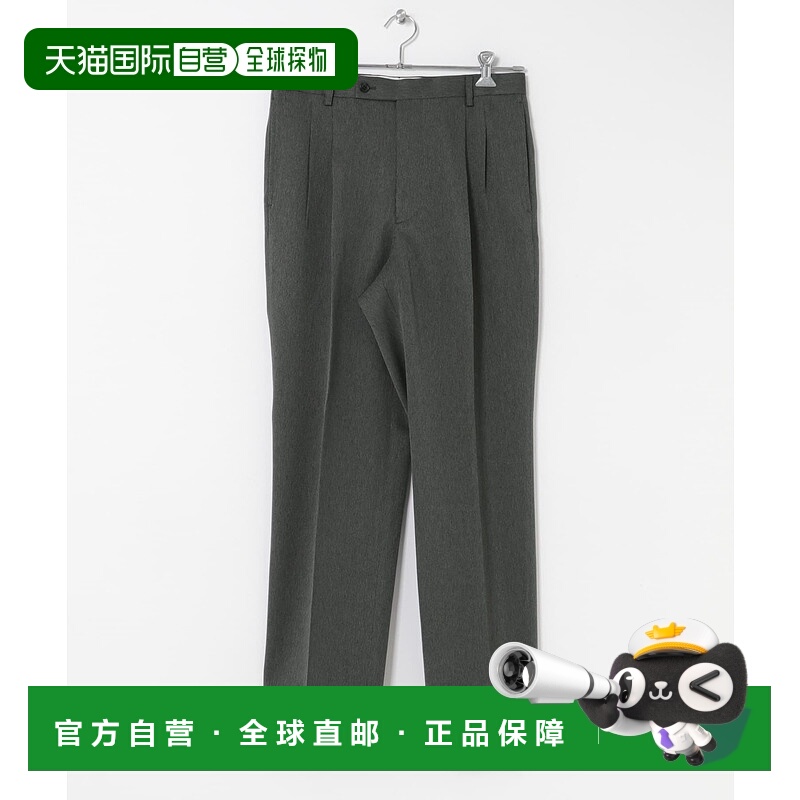 1h可退 日本直邮LIFE STYLE TAILOR 男士复古人字纹2褶阔腿西裤 D