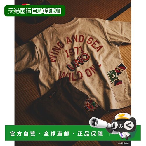 日本直邮WIND AND SEA x UNO 联名短袖T恤 男女同款 WDSOUNO26Q2C