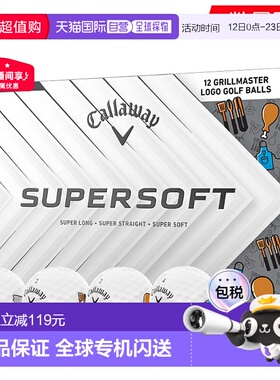 日本直邮Callaway SUPERSOFT GRILL MASTER 高尔夫球12 个装（12