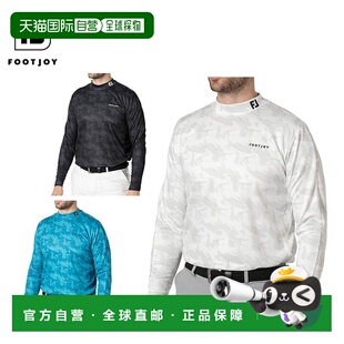 日本直邮FootJoy 男士全印花长袖立领衬衫 FJ-F24-S03 高尔夫服装