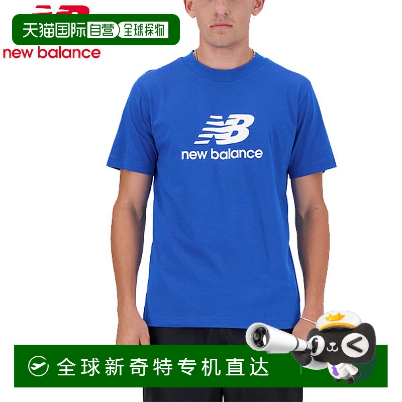 日本直邮New Balance Stacked Logo 短袖 T 恤 男士 服装 MT41502