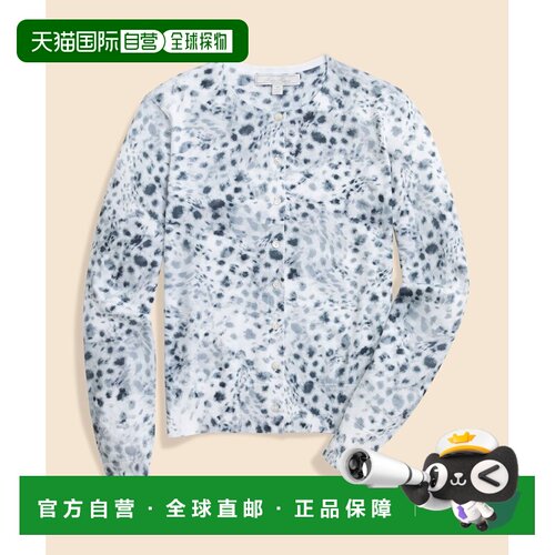 1h可退 日本直邮BROOKS BROTHERS 女士 纯棉雪豹印花圆领开衫 P26