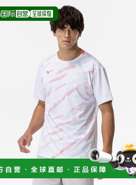 日本直邮美津浓 MIZUNO 比赛衬衫球拍运动短袖男款 62JAC02401