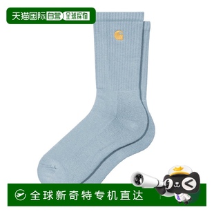 WIP 纯色针织徽标中筒袜 SS25 Socks 男 Chase 日本直邮Carhartt