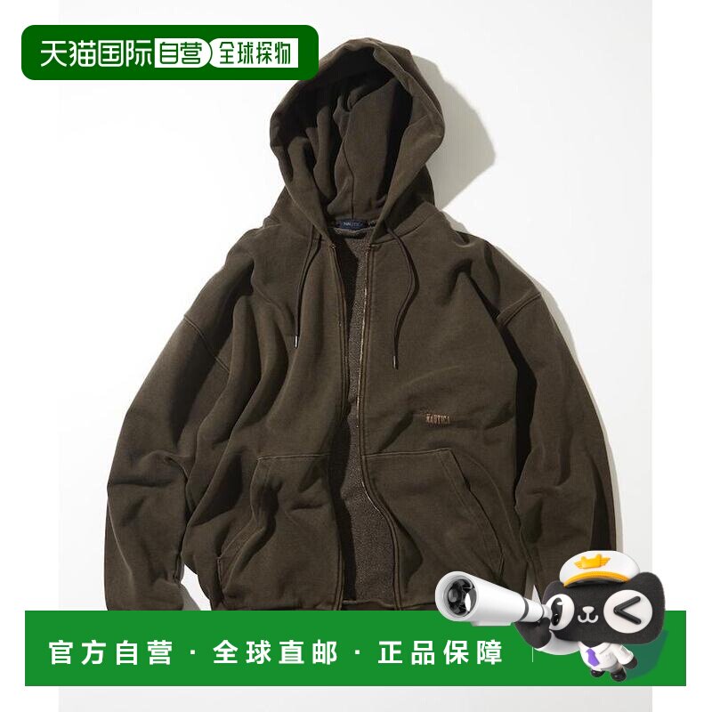 1h可退 日本直邮NAUTICA 男装 双拉链连帽卫衣 藏匿logo设计 磷系
