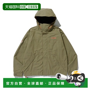 1h可退 日本直邮XLARGE 男女同款 尼龙防风连帽外套 切割设计配色