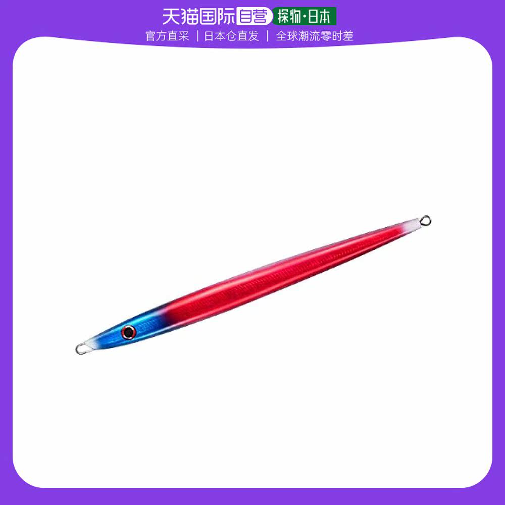 【日本直邮】达亿瓦 仿生假饵 夜光速沉快抽铁板400g 蓝头红色