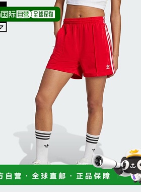 日本直邮 adidas 女子Original Firebird短裤 [IY7207] 红色运动