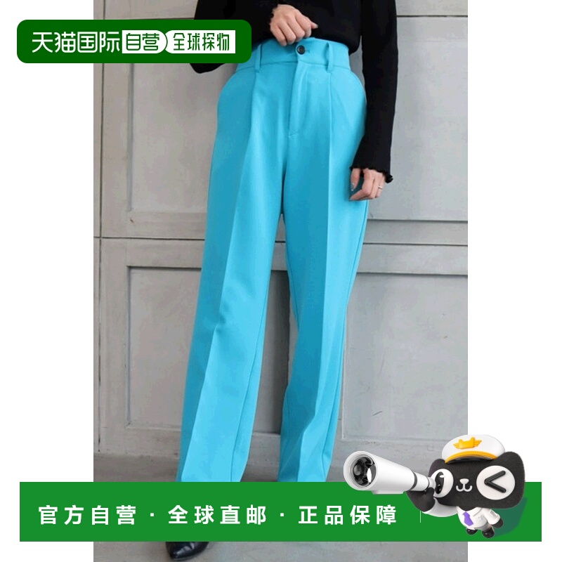 1h可退 日本直邮moment+ 女士中心折线直筒长裤 软质材料 优雅时