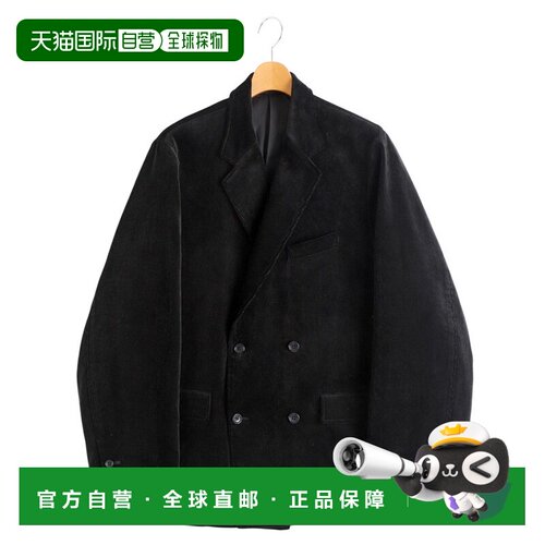 1h可退 日本直邮Graphpaper男装宽松A线双排扣灯芯绒外套 GM25320