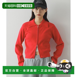 半高领双拉链设计 1h可退 紧致螺纹针织 女装 日本直邮RAGEBLUE