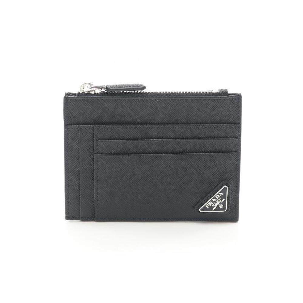 日本直邮中古Prada普拉达男S级99新card case卡包牛皮零钱包黑色