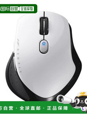 【日本直邮】巴法络Buffalo无线BlueLED鼠标 5按钮/S号 白色