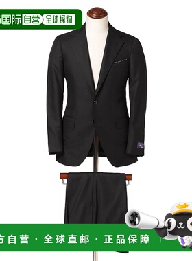 1h可退 日本直邮BEAMS F 男装 羊毛 黑色西服 原创面料 尾州制造