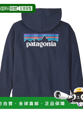 日潮跑腿patagonia巴塔哥尼亚 儿童连帽衫运动衫 PONN XS 63045