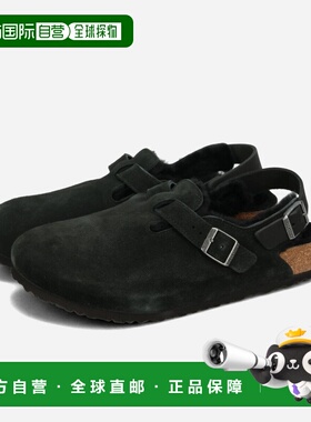 日本直邮BIRKENSTOCK TOKIO 羊毛绒面革男士常规款凉鞋黑色 (BKS-