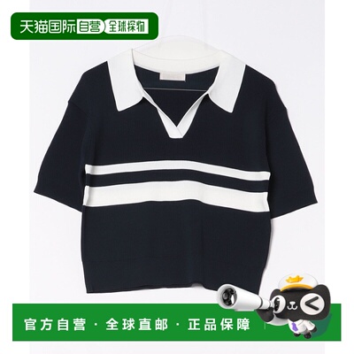 1h可退 日本直邮12Twelve Agenda女士宽松五分袖针织拉夫衬衫风上