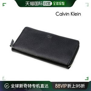 Calvin Klein 钱包 男士品牌钱包 钱包带零钱包 CAL拉链凯文克莱