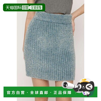 日本直邮GLITTER KNIT 短裙 蓝色 长裙L号