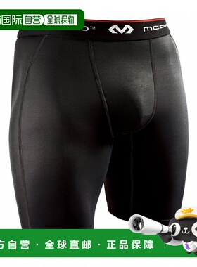 日本直邮McDavid 男士女士半身运动压缩短裤 篮球适用 [M8100] 黑