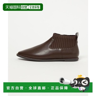 弹力平底短靴 1h可退 relaxing label 防泼水防水 日本直邮green