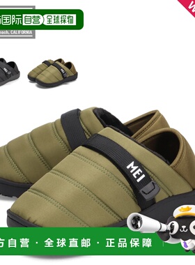 日本直邮MEI Mock Shoes 一脚蹬房间鞋女士 BELT MOCSHOES 黑色