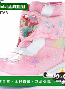 日本直邮Moonstar 迪士尼公主爱丽儿 DN WC050LE 儿童鞋靴子DNWC0