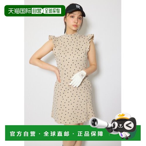 日本直邮RIENDA GOLF 女装 后背蝴蝶结荷叶袖连衣裙 112JAA83B021