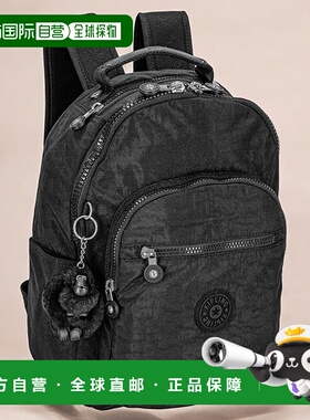 日本直邮Kipling 女士背包KI4082P39 黑紫色旅行品牌高级时尚女性