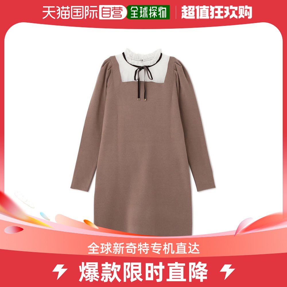 日本直邮JILL by JILL STUART 女士彩色丝带颈饰连衣裙 适度蓬松