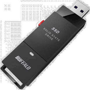 【日本直邮】Buffalo 外置 SSD SSD-PUT1U3BC/D 黑色 1TB 电视