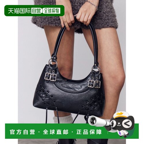 日本直邮EMODA 女士 系带双扣手提包单肩包肩背包 042641951001