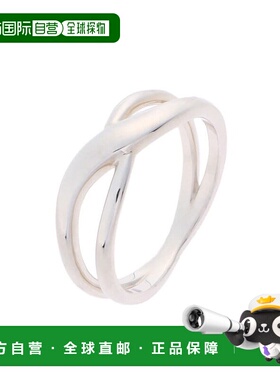 日潮跑腿COCOSHNIK 银色 S 形十字手镯戒指 银戒指405-61884配饰