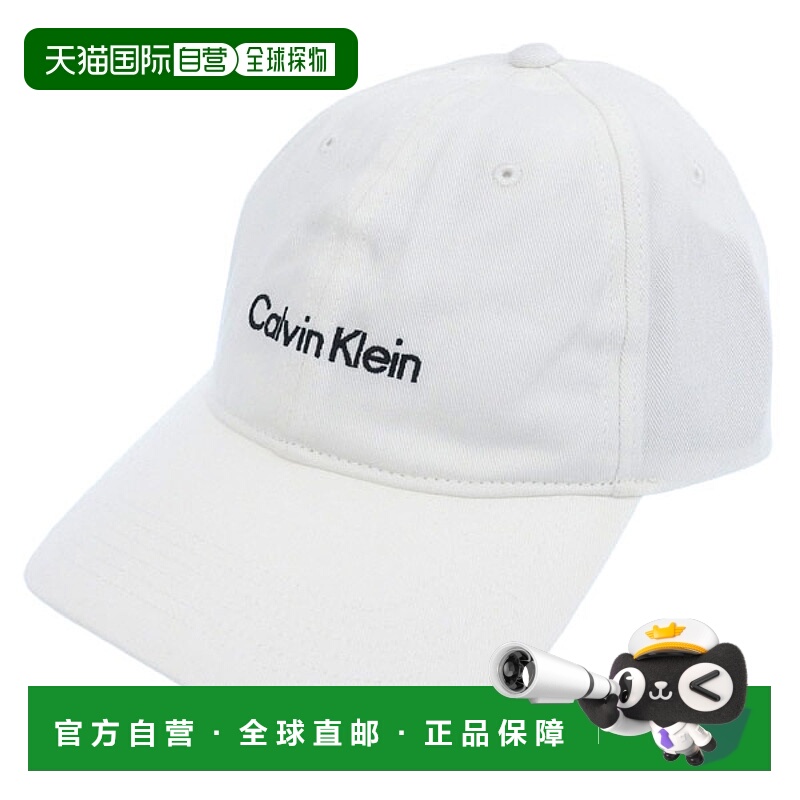 日本直邮Calvin Klein 男女帽子棒球帽均码棉质白色4D5003G110 CA