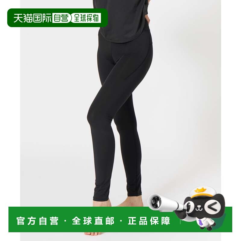 日本直邮防晒长裤 黑色 防紫外线瑜伽运动服运动裤紧身裤