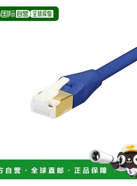 【日本直邮】Buffalo巴法络LAN线CAT7防断针连接器直线普通型蓝色