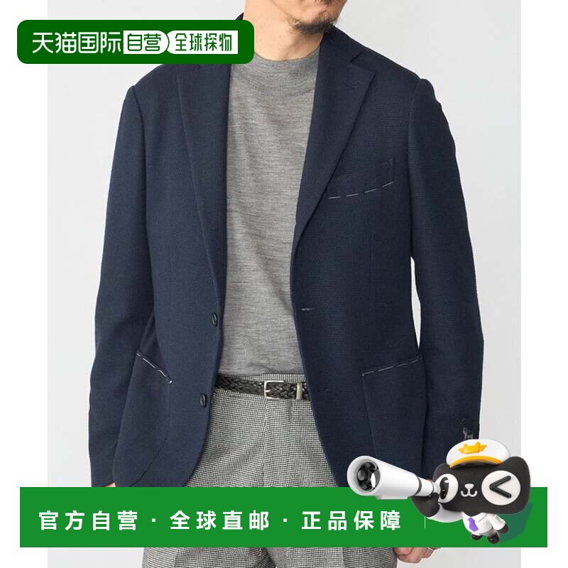日本直邮SHIPS FUNCTION LANIFICIO ROMA 男装海军蓝羊毛混纺夹克