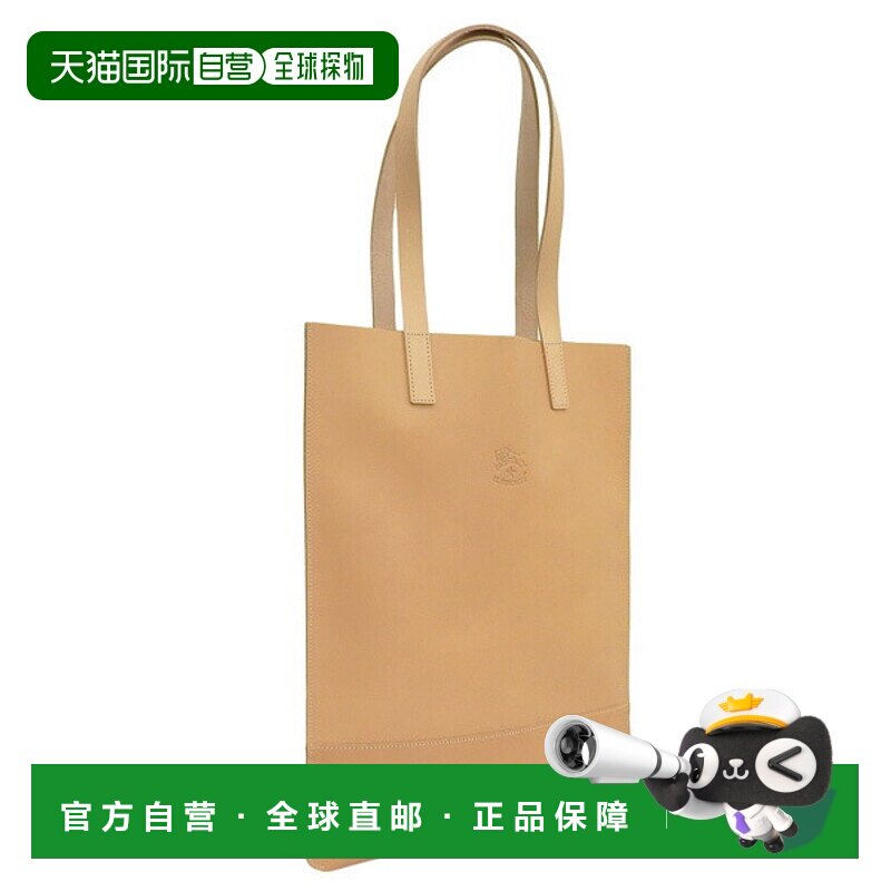 日本直邮IL BISONTE 男女包 手提包 皮革 米色 BTO063PG0003NA153