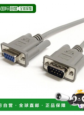 【日本直邮】StarTech.com7.6米串行电缆 迷你D-sub9针D89公头-母