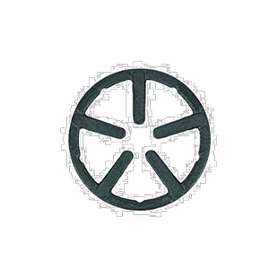 【日本直邮】珍珠金属米二五德煤气灶台支架黑铁铸件喷漆 HB-3928