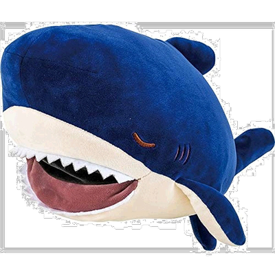 【日本直邮】Livheart鲨鱼玩偶蓝白色柔软舒适摆件35cm 68842-63