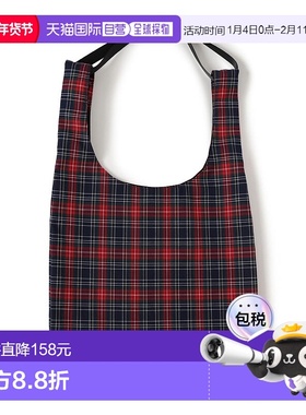 1h可退 日本直邮bPr BEAMS 男装 大容量A4 2WAY 手提肩背 检查格