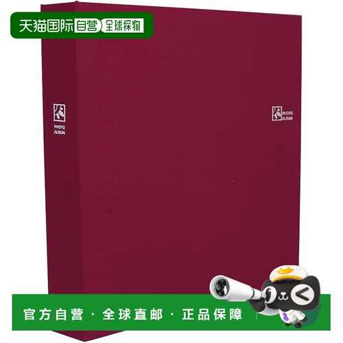 【日本直邮】仲林 大容量L判480枚收纳 6面相册 2列×3段 红 TCPK