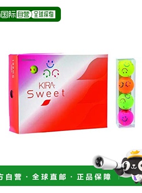 【日本直邮】Kasco 高尔夫球 KIRA SWEET 女性用 4色装 4个装 笑