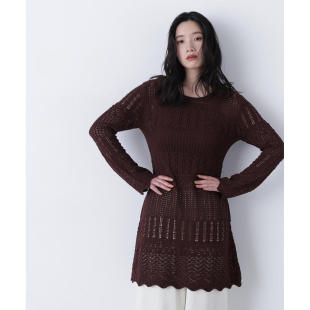 镂空针织迷你连衣裙 日本直邮N. 0176 女士 Basic Natural Beauty