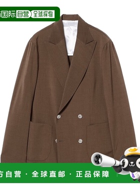 1h可退 日本直邮BARBA NAPOLI 男装 混纺面料 双排扣 西装外套 修