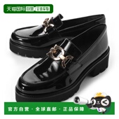 色号 日本直邮PASCUCCI Supersoft Nero 女士黑色乐福鞋 Charol