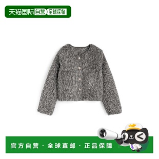 日本直邮日潮 GRL无领羊羔绒外套ze944牛仔短款