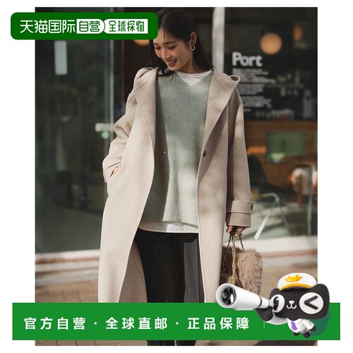 23区 滝沢真规子同款VERY刊登MANTECO Pure River长款连帽大衣 SC