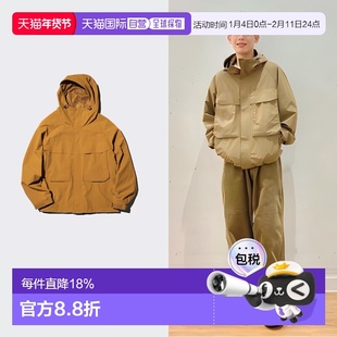日潮跑腿UNIQLO优衣库 防风派克大衣 34 BROWN 男女兼用 XS 47823